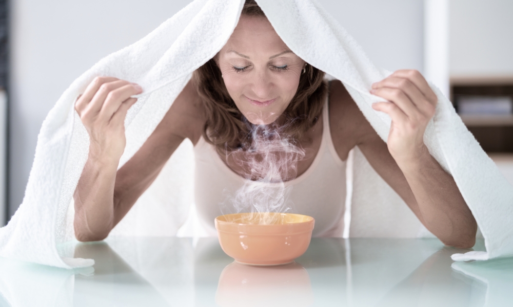 inhalacija toplom parom