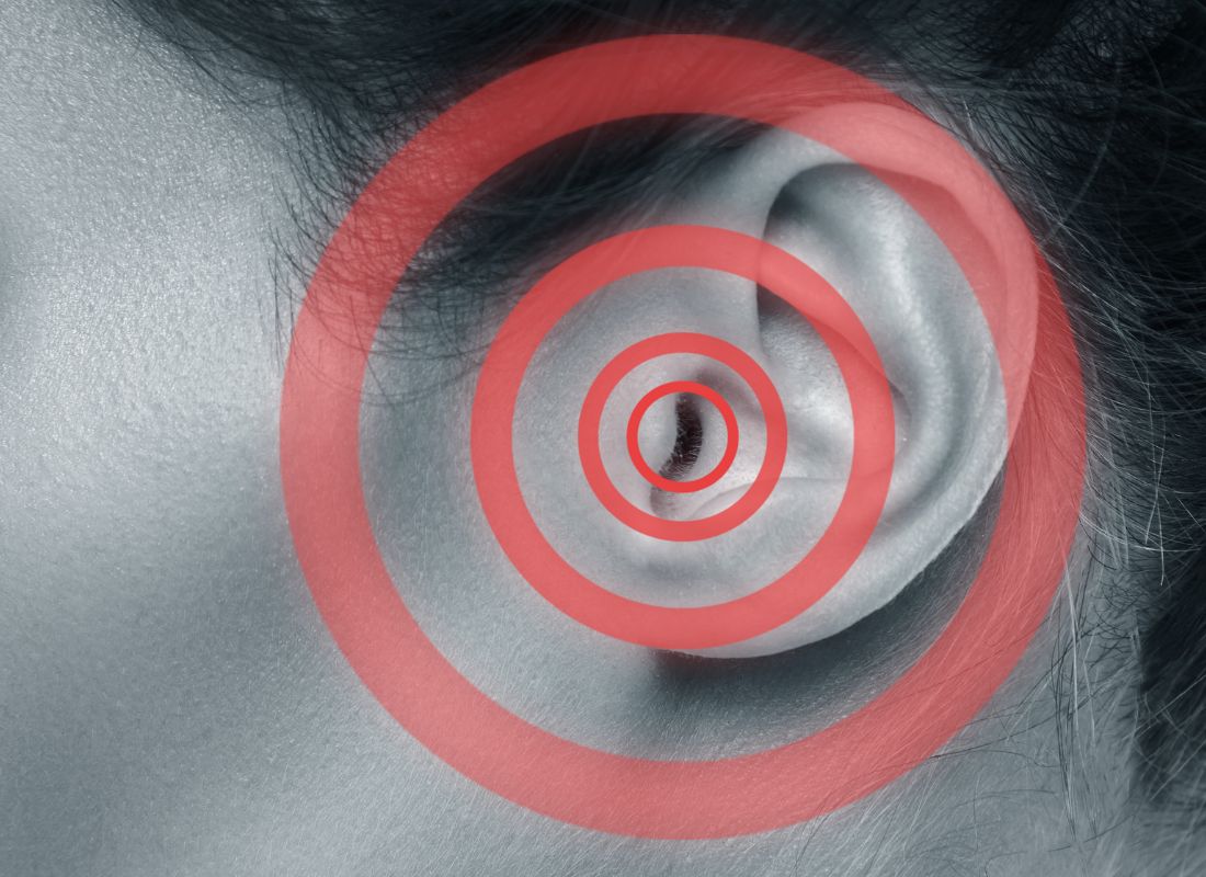 prikaz sivog uva i crvenih krugova koji simuliraju na zvukove